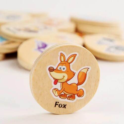 Find The Same Pattern Puzzle Game Kids Cartoon Animal Memory