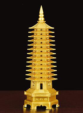 纯铜文昌塔摆件九层13层7七层加厚升级工艺礼品摆饰书桌装饰吉祥