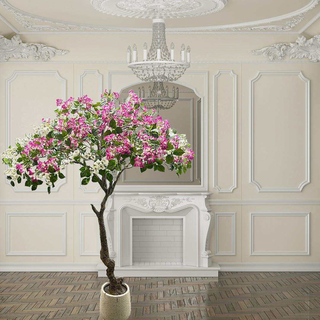 直销仿真三色三角梅190cm/220cm假花树三角梅树庭院酒店造景