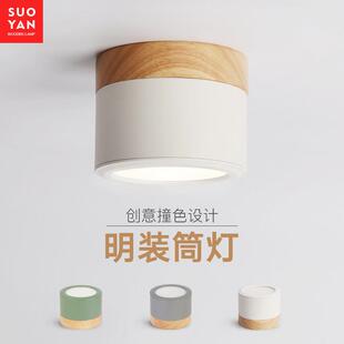 表面安装 纳维亚创意Cob小聚光灯入口阳台走廊天花板灯 筒灯斯堪