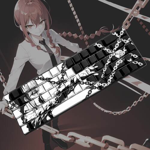 桔梗Yukiaim锁链pbt侧刻atk68美加狮MAD60MAD键机械无线机械键盘