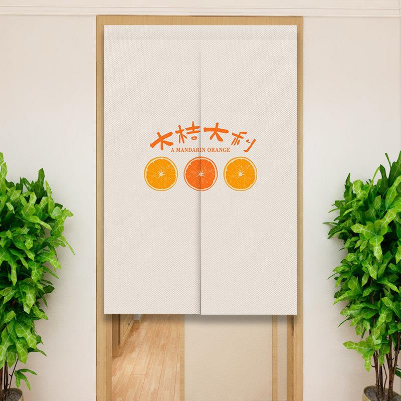 简约布艺门帘个性创意卧室遮挡帘家用卫生间厨房半帘免打孔隔断帘