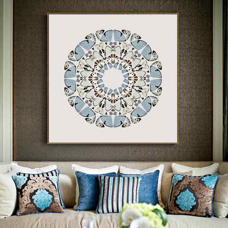 圣仕简约装饰画卧现代客厅背景室玄餐S-1382关书房厅挂画样板房壁