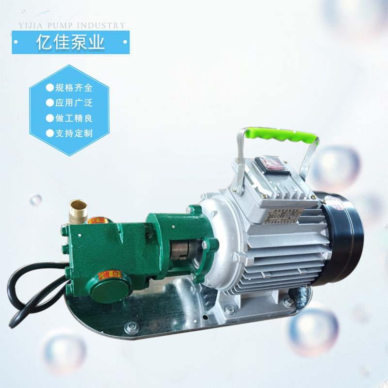 WCB小型手提式齿轮泵可家用电动抽油泵 便携式手提齿轮泵 厂家