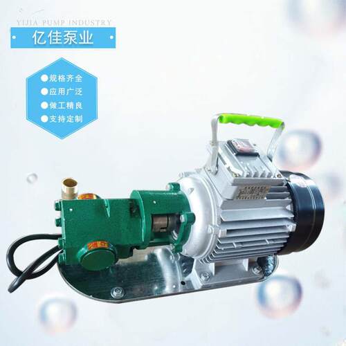 WCB小型手提式齿轮泵可家用电动抽油泵便携式手提齿轮泵厂家