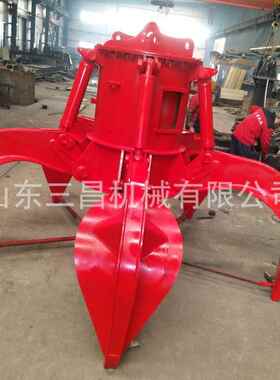 挖机属具莲花抓机四/五瓣莲花抓回转式废钢液压抓料场装卸莲花抓