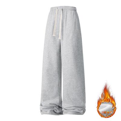 Women Winter Warm Sweat Pants Leg Waisted Baggy Womenswear