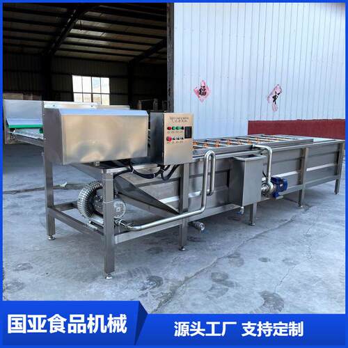 水果蔬菜气泡清洗机海鲜材零件清洗设备荔枝清洗流水线