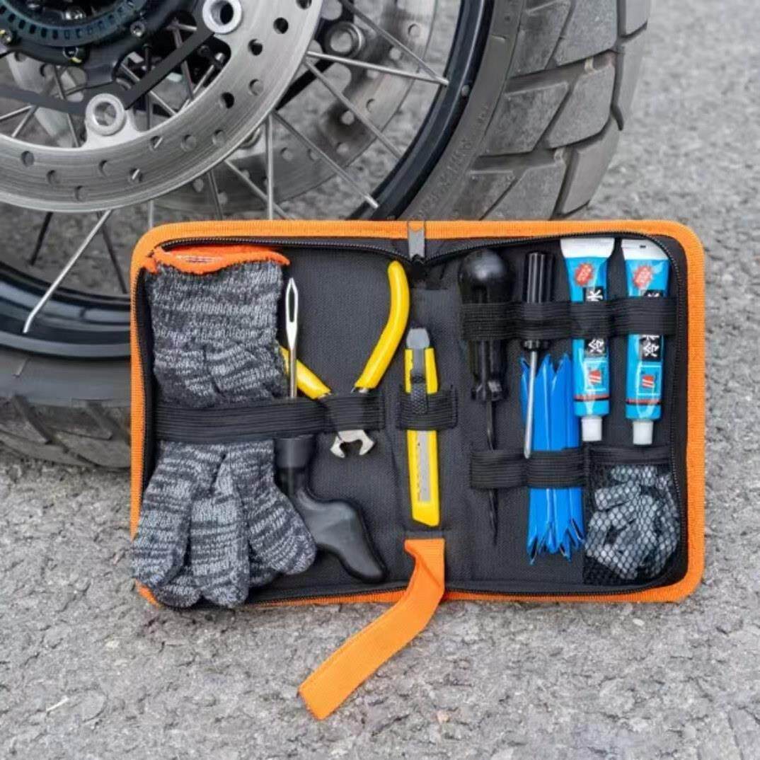 上掣装备补胎工具套装电动车机车汽车真空轮胎补胎胶液体钉条可携