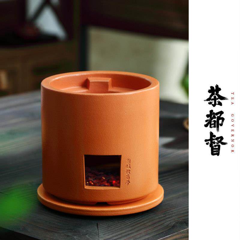潮州红泥双层纳炉木炭炉副榜炉围炉煮茶炉烧水炉功夫茶具砂铫壶