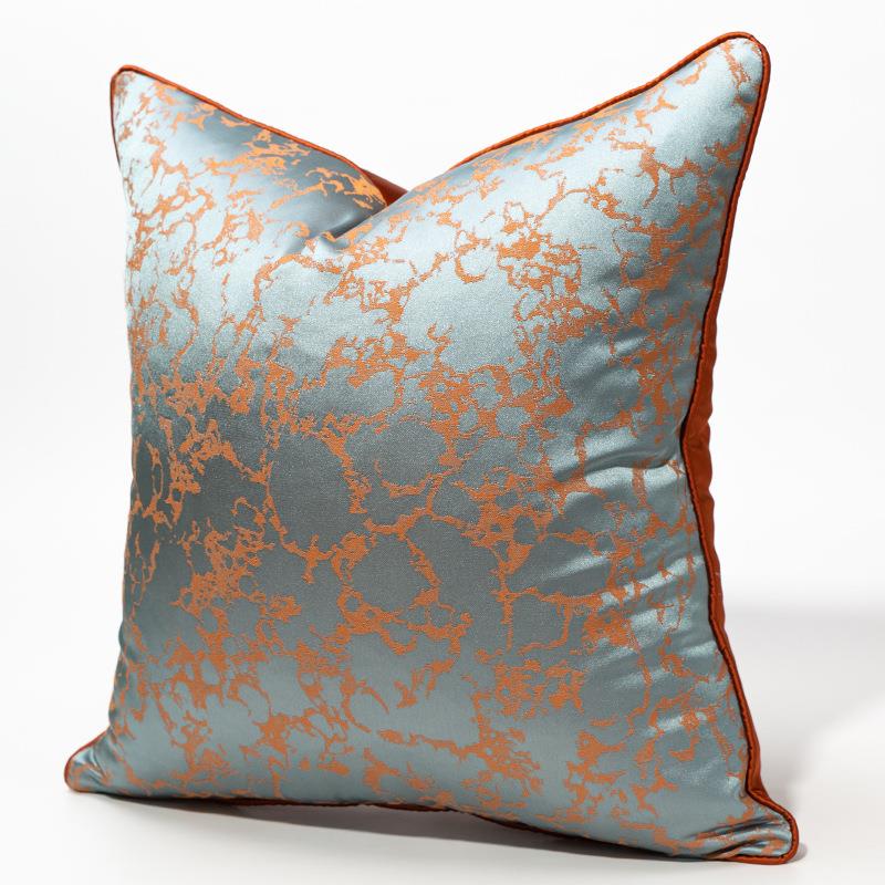 中式客厅沙发床头靠枕抱枕靠垫套简约现代样板房靠背套正方形轻奢