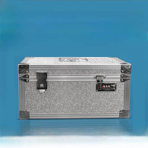 铝合金收纳箱密码锁珠宝收纳箱便携文件工具箱加厚钞票箱家用钱箱