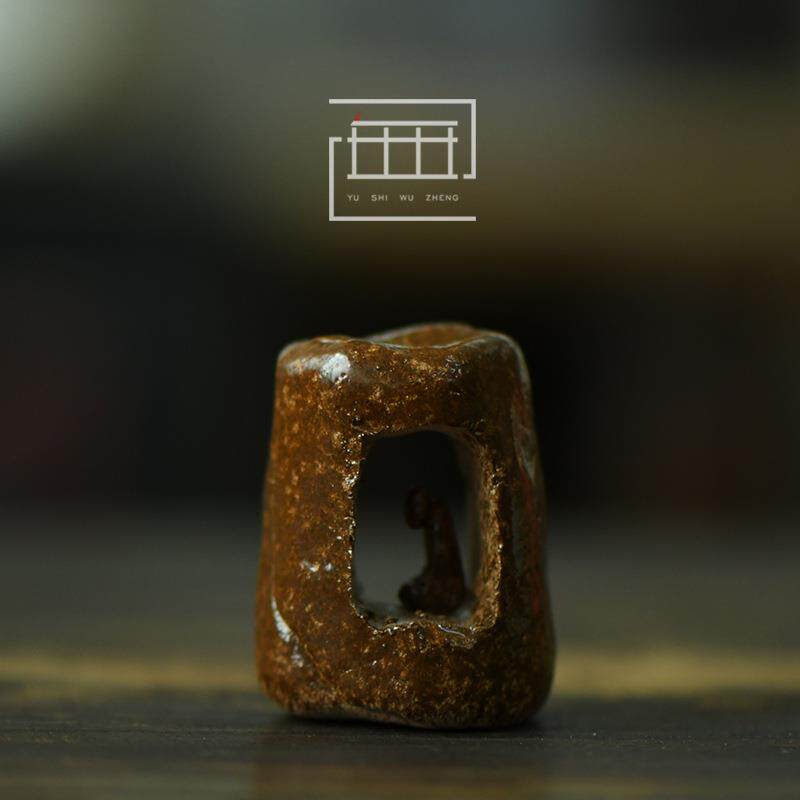 创意手工盖置 敦煌石窟衍生品茶道配件茶宠摆件 壶盖托 可盘茶玩