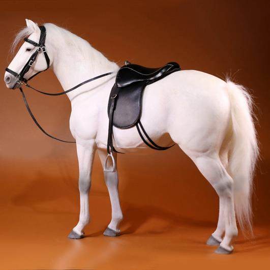 正品JK 1/6温血马模型 仿真动周办物公室树脂摆边件兵X人坐骑配件