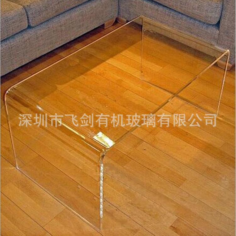豪华家居亚克力茶几 u形桌子 博物馆珍藏文物展示架