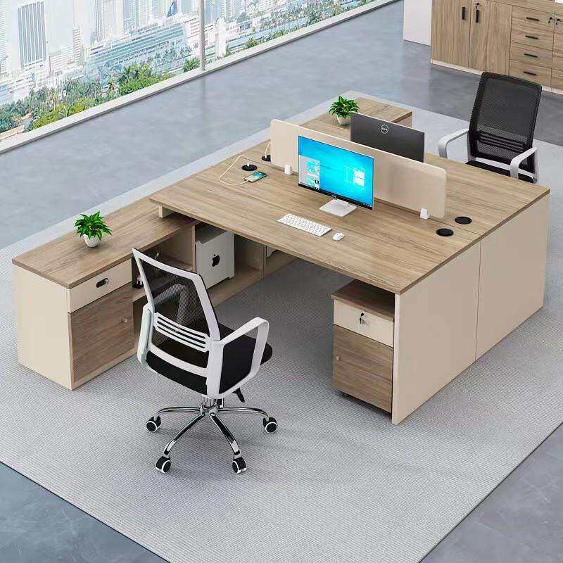 办公室办公桌子简约现代公司职员工位4人电脑桌子职员桌2人办公桌