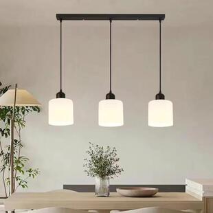 简约631餐厅吊灯用三头吧创意个性台玻璃灯具餐桌美厅式饭厂家家