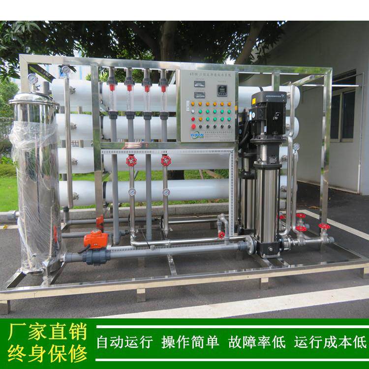 6T/H二级反渗透水处理设备_格兰富水泵二级RO纯化水装置绿健供应
