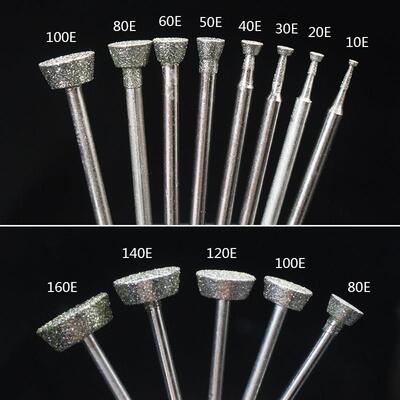 E针金刚砂磨头玉石雕刻磨针翡翠原石打磨去皮开窗打磨头玉雕工具