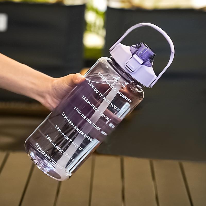 运动水壶吨吨桶水杯男大容量带吸管运动健身水壶大肚杯塑料太空杯