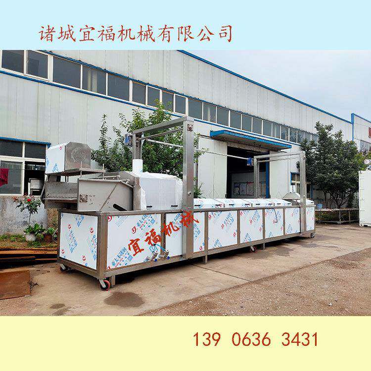 青岛鲅鱼油炸机 电加热带鱼油炸锅 宜福鱼头油炸机器设备
