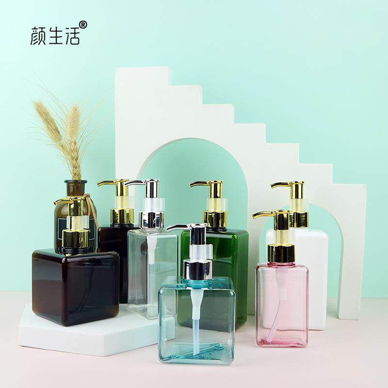 电镀油泵头分装瓶卡扣式卸妆油按压瓶洗发水沐浴露乳液瓶精油空瓶