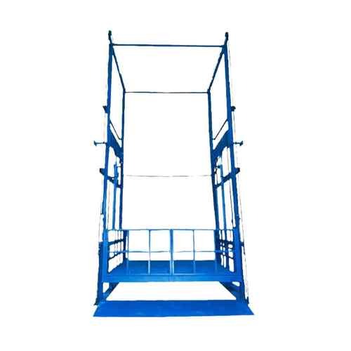 导轨货梯外墙6t固定式升降台两层链条液压货物液压升降货梯