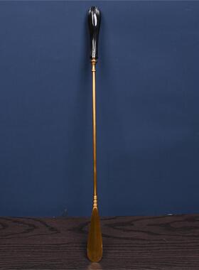 高档黄铜鞋拔子印度鞋进口长柄金属奢复古提鞋穿鞋家用创意北器欧