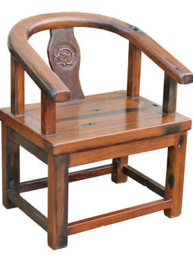 M&老船木新中式椅子实木圈椅沙发太师椅茶椅休闲椅围椅皇宫主人椅