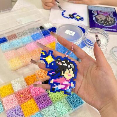 Fuse Beads Kit 24/48 colors 2.6MM 3D Pixel Puzzle Iron Beads