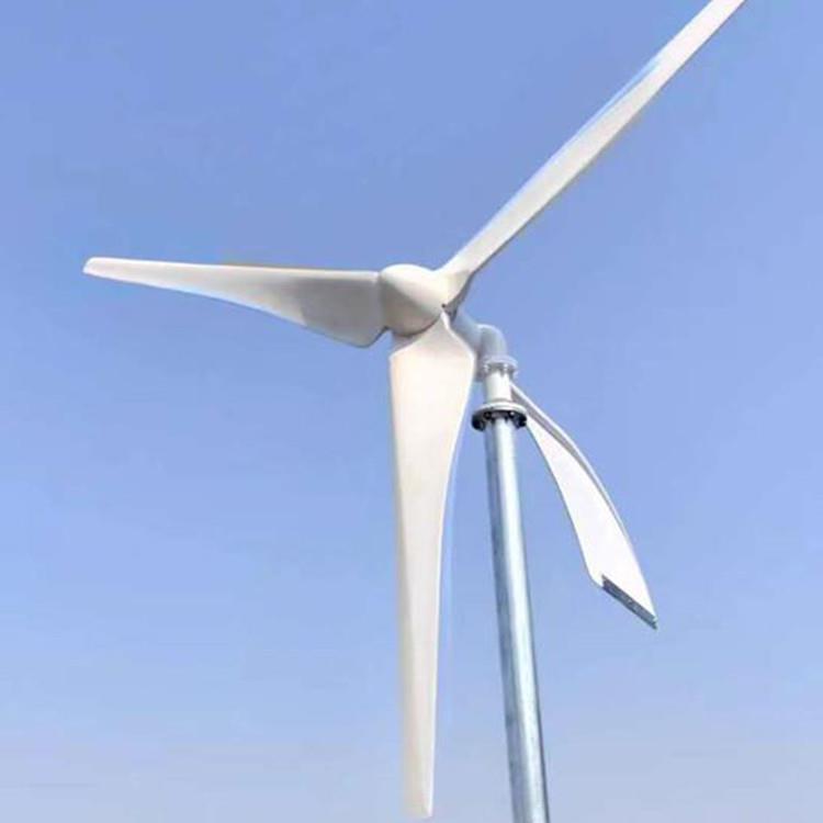 家用水轴机风力发电1kw5kw平220v/30v小型家8用lr-1kw风力发电厂