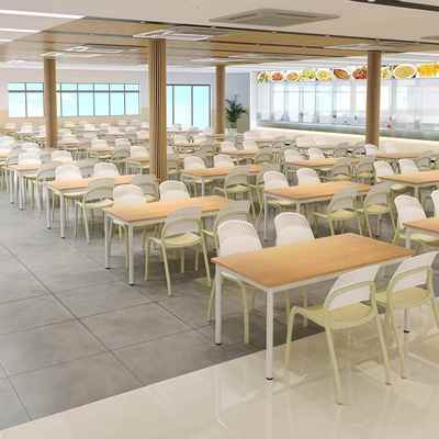 职工饭厅4人桌椅商用工厂员工食堂餐桌椅6人学校学生饭堂桌子定制