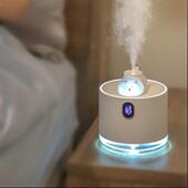 加湿器小型家用静音卧室内孕妇婴儿高颜值大喷雾桌面充电加湿器