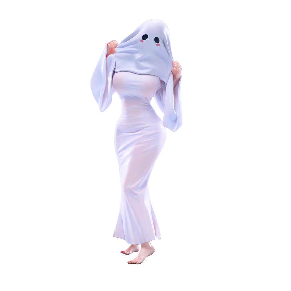 二次元美少女手办性感幽灵女王万圣节战袍幽灵娘机箱摆件潮玩礼物