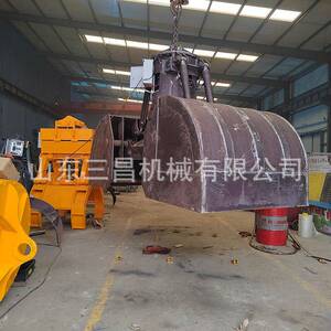 行车抓挖掘机机械抓斗贝壳斗行车用抓沙斗火车卸煤贝斗