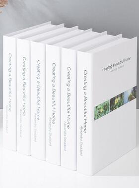 现代简约黑白灰色样板间摆设书模型拍摄道具假书彷真书装饰品摆件