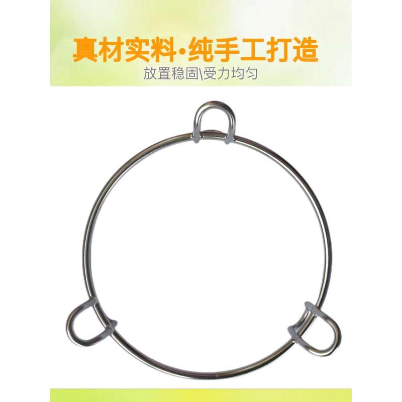 实心加厚304不锈钢厨房锅架防烫隔热炒锅砂锅架圆形多功能手工