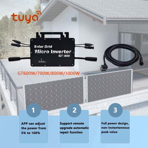 800W110V/220V智能WIFI模块VDE认证IP66防水并网微型逆变器
