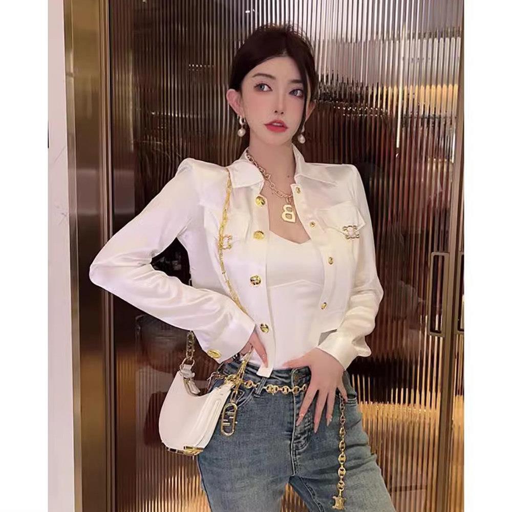 千金风防晒白色外套女春秋新款欧货小个子短款开衫小香风外搭上衣