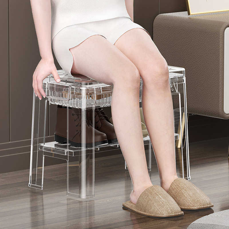 换鞋凳收纳凳子储物凳可坐成人家用高透明多功能收纳凳,收纳整理,收纳凳,淘宝优惠券,粉丝福利购,淘宝优惠卷