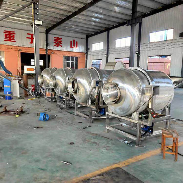泡菜滚筒拌料机 梅菜滚筒搅拌机 鱼干拌料入味设备