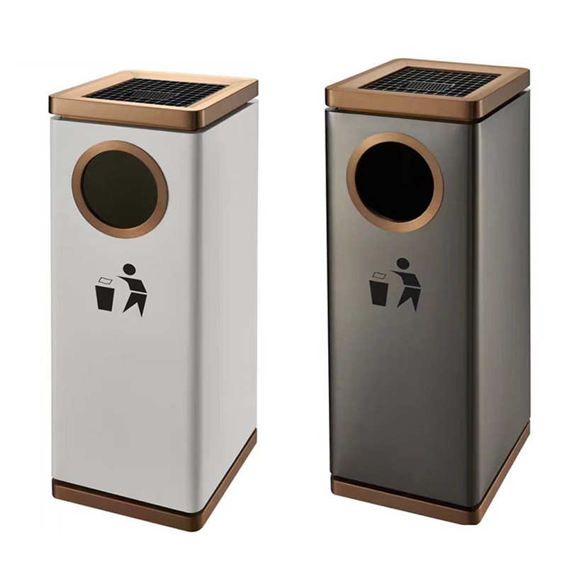 南方GPX-228座地烟灰桶酒店电梯口走廊垃圾筒带烟灰缸铸铝烟灰桶