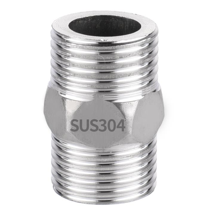 304不锈钢对丝4分内外丝直接双内接头4分转6分1寸变异径DN15 2025