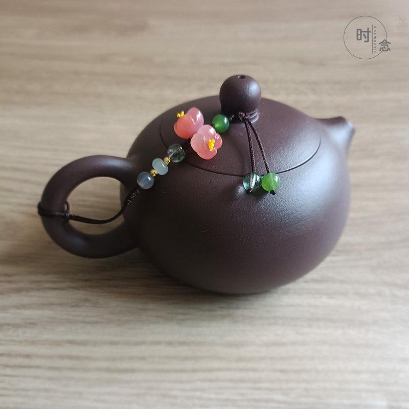 时念高级紫砂西施茶壶盖防摔绳专用绑杯子连接线 线挂饰配件吊坠