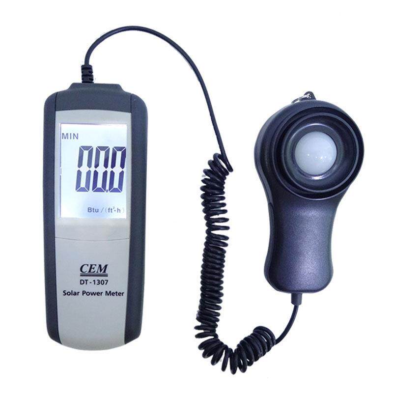 CEM华盛昌太阳能光强度计DT-1307紫外辐照度计功率表390-760nm