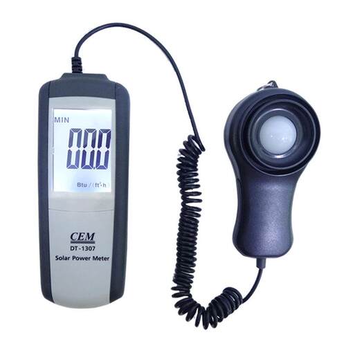CEM华盛昌太阳能光强度计DT-1307紫外辐照度计功率表390-760nm
