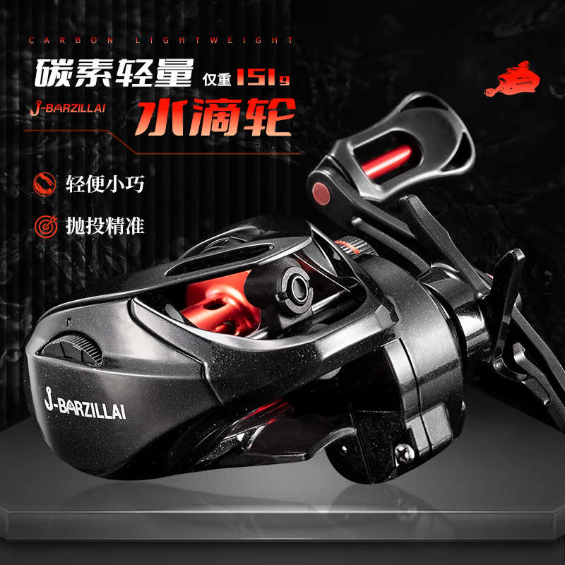 爆款渔线轮全金属水滴轮防炸线鱼轮金属线杯路亚轮海竿轮