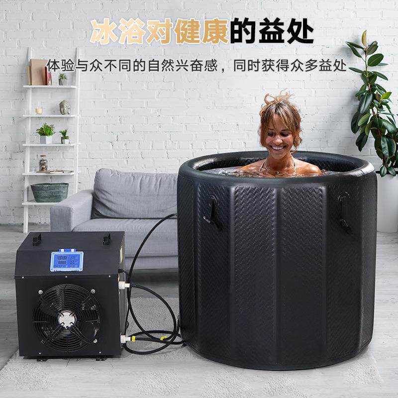 运动冰浴冷水机冰疗康复SPA泡澡冷疗机冰桶配套制冷机icebath
