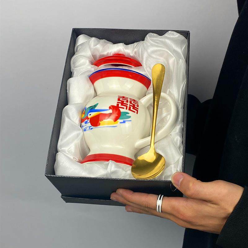 老式痰盂面碗家用陶瓷餐具复古怀旧泡面碗夜壶尿壶马桶式汤碗