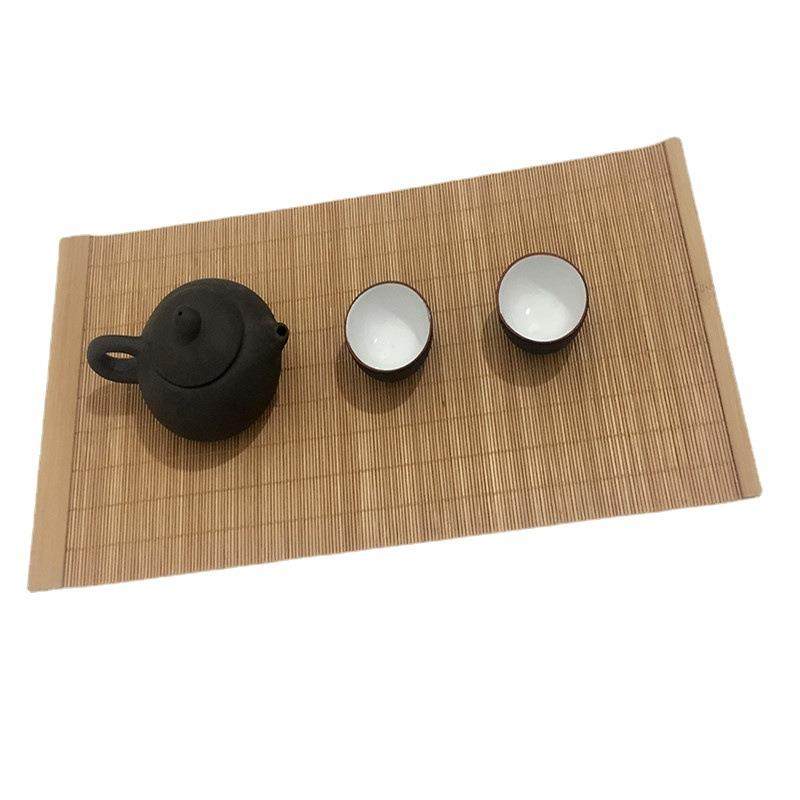 竹制茶席茶垫餐具桌垫竹片包边竹茶帘大号餐垫子茶道配件功夫茶具,居家布艺,桌旗,淘宝优惠券,粉丝福利购,淘宝优惠卷